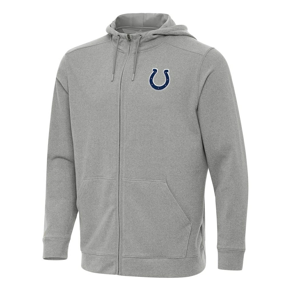Indianapolis Colts Antigua Effortless Full-Zip Hoodie - Heather Gray discount