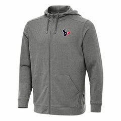 Houston Texans Antigua Effortless Full-Zip Hoodie - Heather Black for sale
