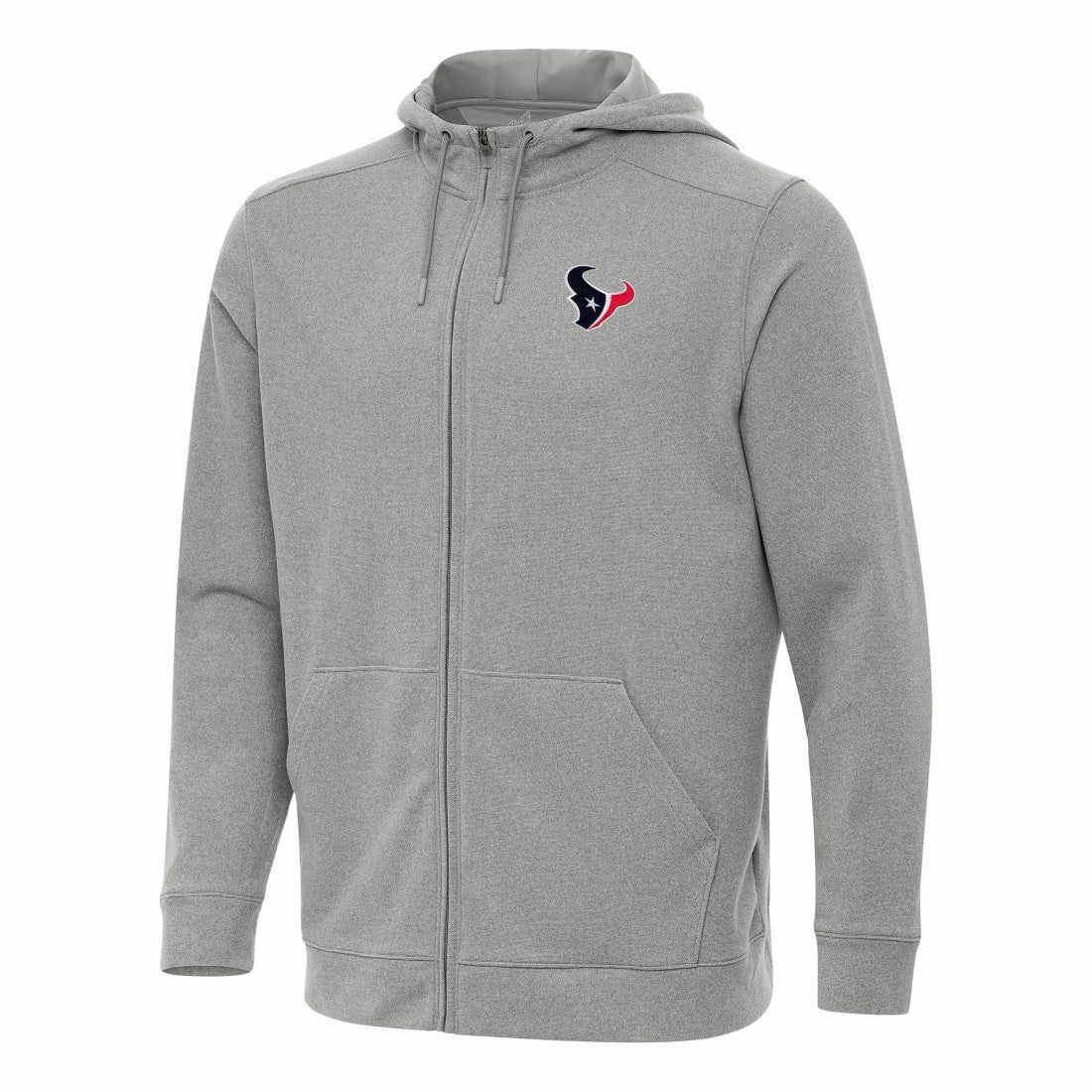 Houston Texans Antigua Effortless Full-Zip Hoodie - Heather Gray on sale