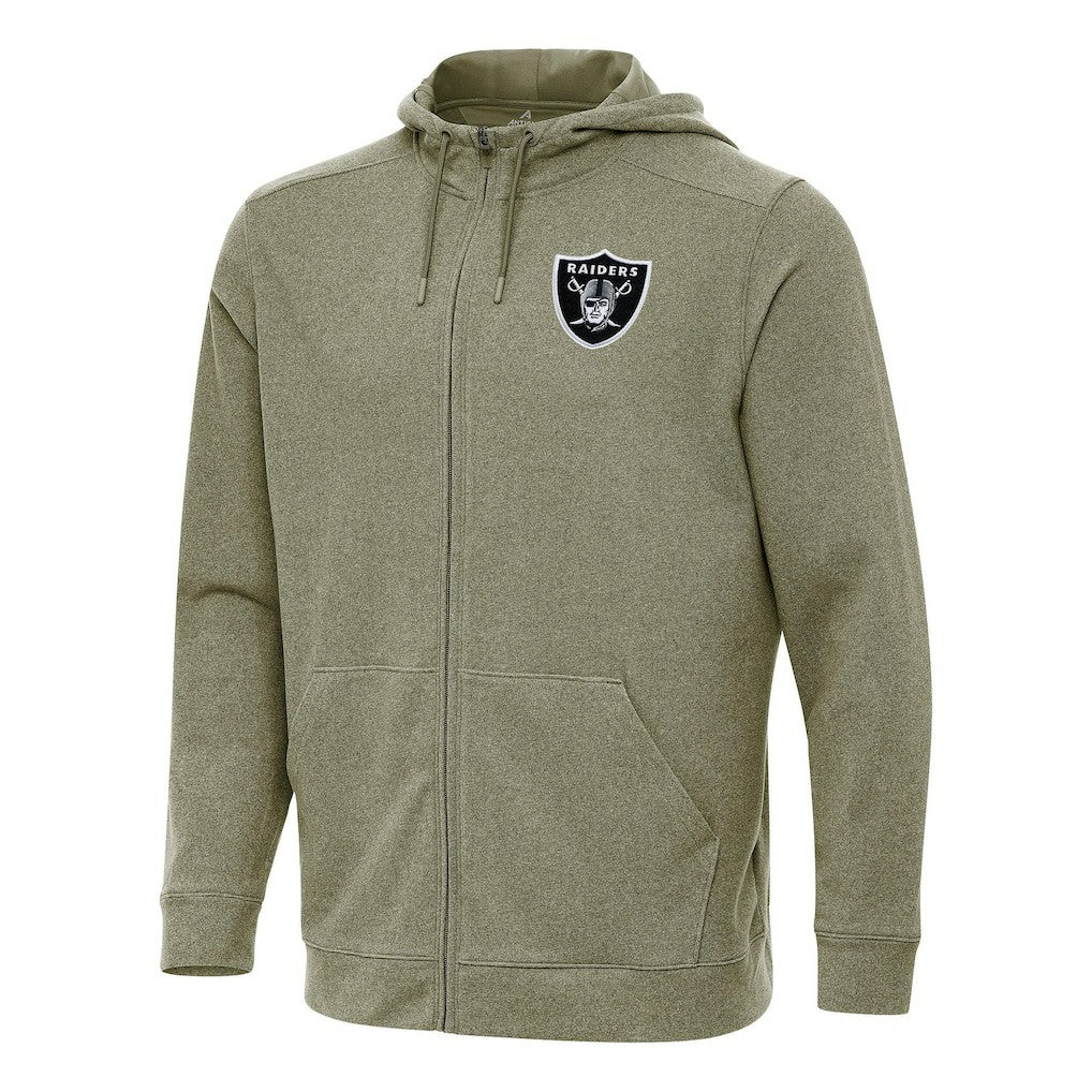 Las Vegas Raiders Antigua Effortless Full-Zip Hoodie - Olive sale