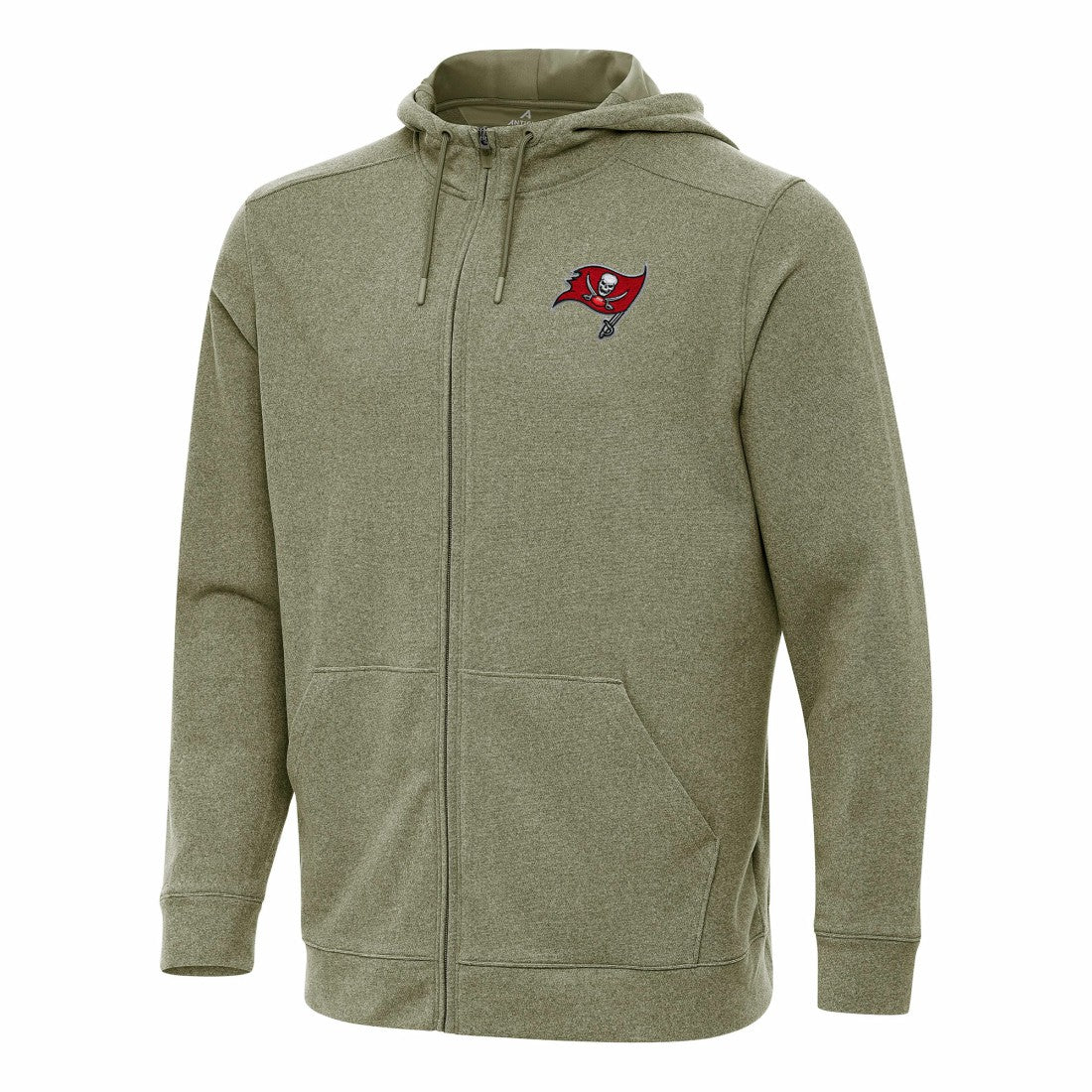Tampa Bay Buccaneers Antigua Effortless Full-Zip Hoodie - Olive discount
