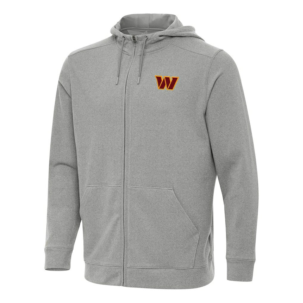 Washington Commanders Antigua Effortless Full-Zip Hoodie - Heather Gray sale