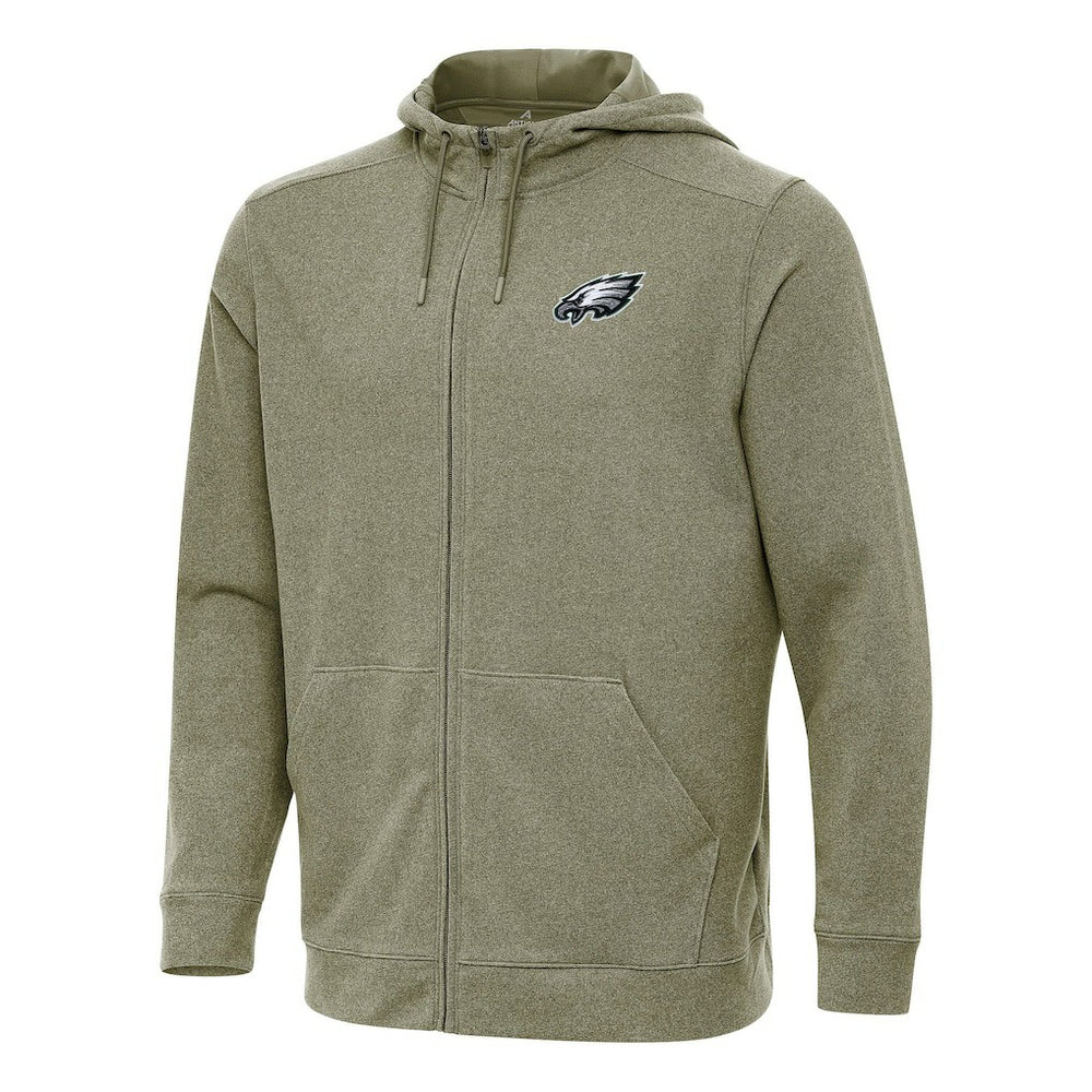 Philadelphia Eagles Antigua Effortless Full-Zip Hoodie - Olive on sale