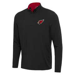 Arizona Cardinals Antigua Content Quarter-Zip Pullover Top - Black/Cardinal on sale