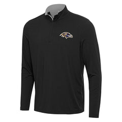 Baltimore Ravens Antigua Content Quarter-Zip Pullover Top - Black/Gray online