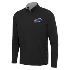 Buffalo Bills Antigua Content Quarter-Zip Pullover Top - Black/Gray for sale