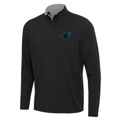 Carolina Panthers Antigua Content Quarter-Zip Pullover Top - Black/Gray online