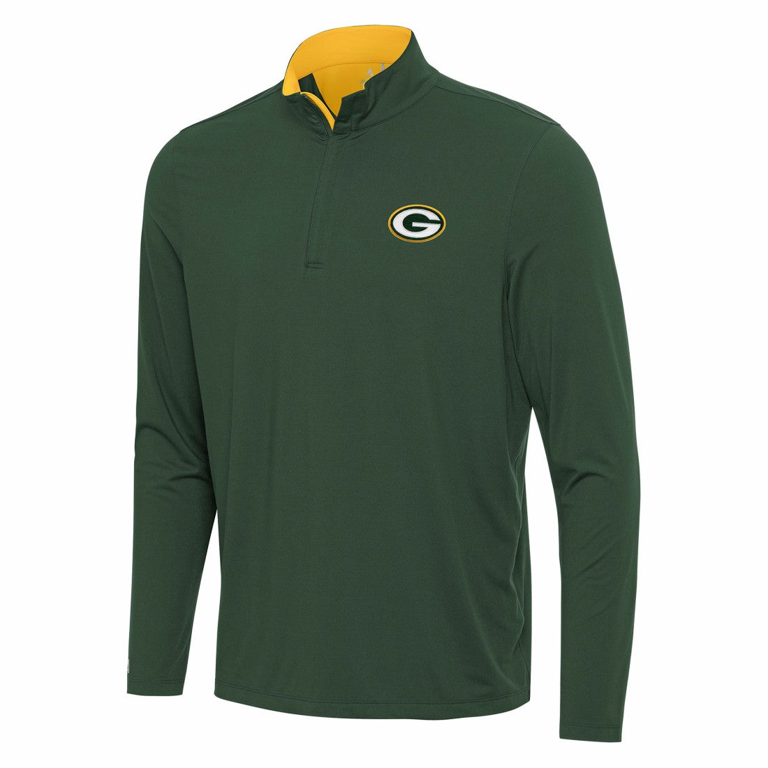 Green Bay Packers Antigua Content Quarter-Zip Pullover Top - Green/Gold cheap
