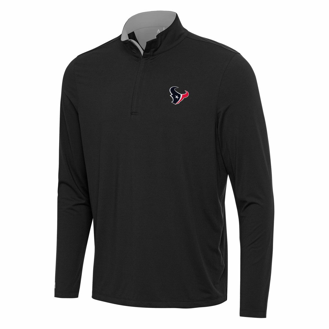 Houston Texans Antigua Content Quarter-Zip Pullover Top - Black/Gray cheap