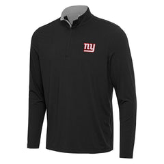 New York Giants Antigua Content Quarter-Zip Pullover Top - Black/Gray sale
