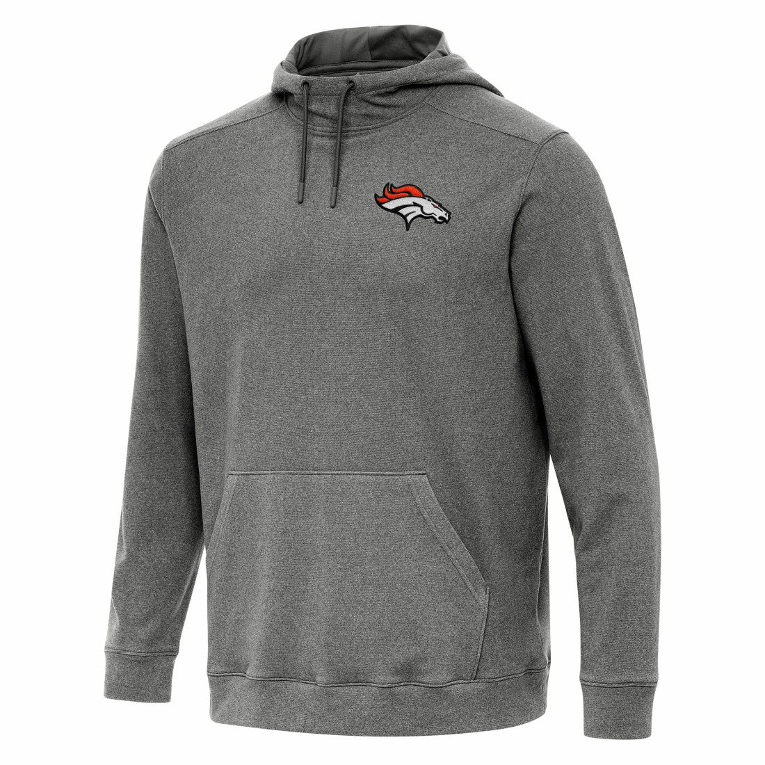 Denver Broncos Antigua Cloud Pullover Hoodie - Heather Black cheap