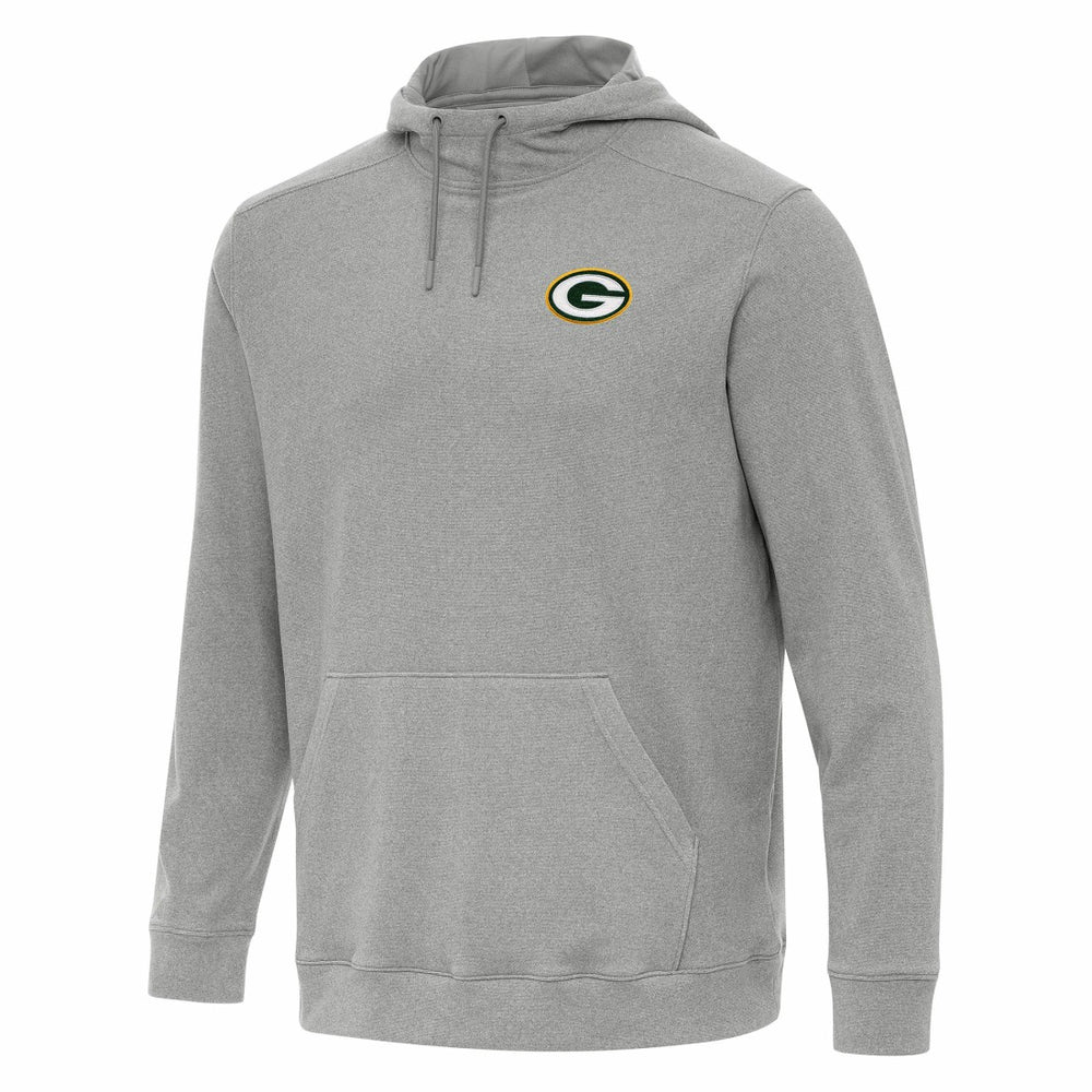 Green Bay Packers Antigua Cloud Pullover Hoodie - Heather Gray sale