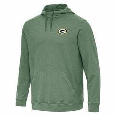 Green Bay Packers Antigua Cloud Pullover Hoodie - Heather Green online