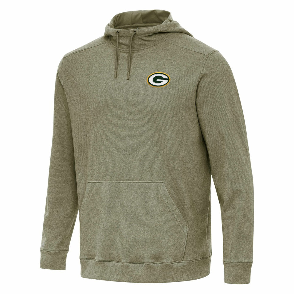 Green Bay Packers Antigua Cloud Pullover Hoodie - Olive sale