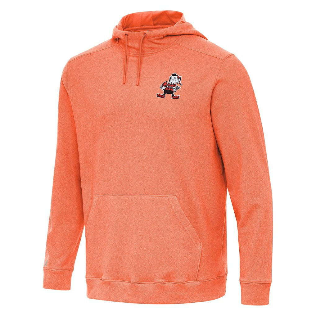 Cleveland Browns Antigua Cloud Pullover Hoodie - Heather Orange on sale