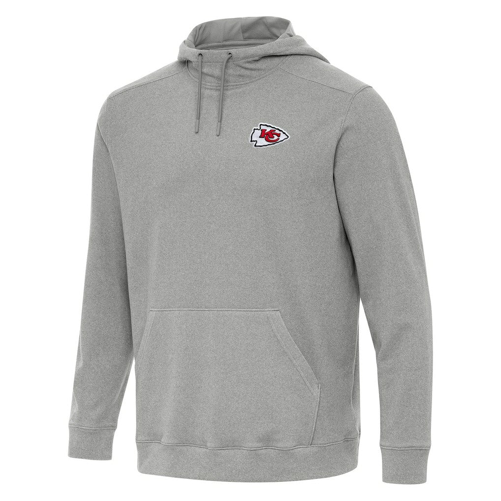 Kansas City Chiefs Antigua Cloud Pullover Hoodie - Heather Gray cheap