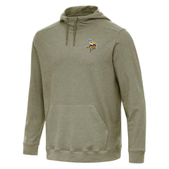Minnesota Vikings Antigua Cloud Pullover Hoodie - Olive on sale