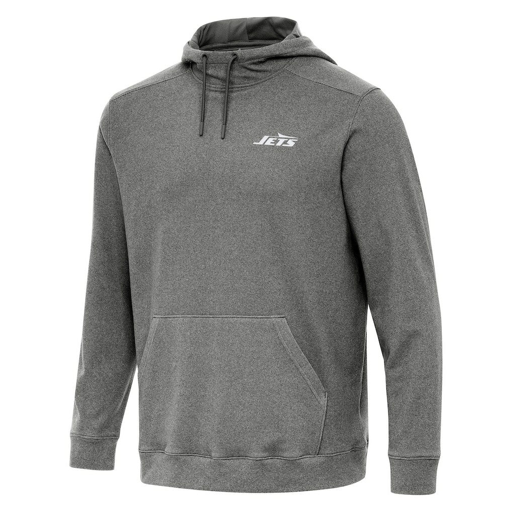 New York Jets Antigua Cloud Pullover Hoodie - Heather Black cheap