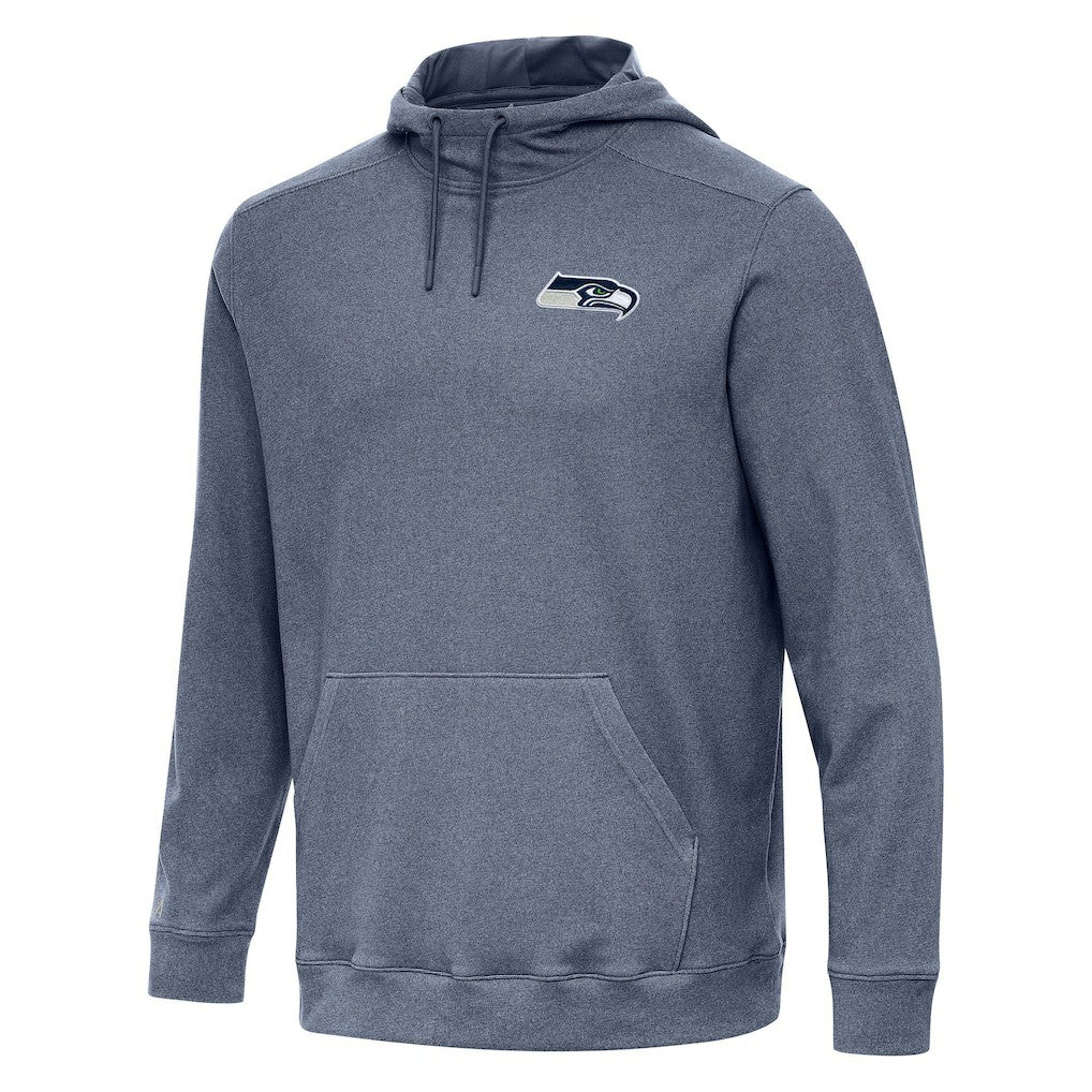 Seattle Seahawks Antigua Cloud Pullover Hoodie - Heather College Navy on sale