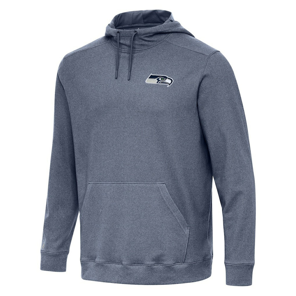Seattle Seahawks Antigua Cloud Pullover Hoodie - Heather College Navy on sale