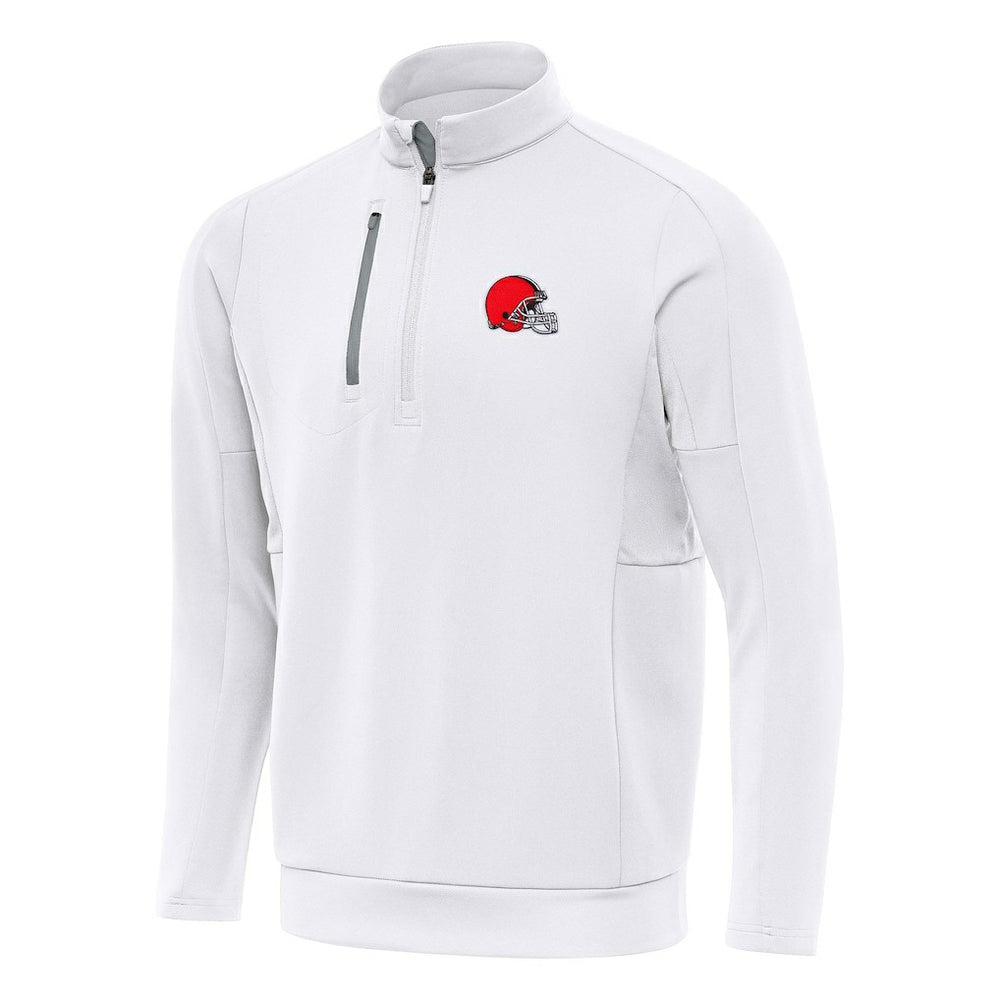 Cleveland Browns Antigua Generation Quarter-Zip Pullover Top - White cheap