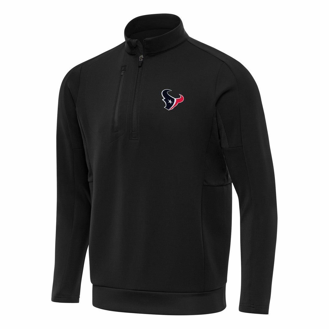 Houston Texans Antigua Generation Quarter-Zip Pullover Top - Black outlet