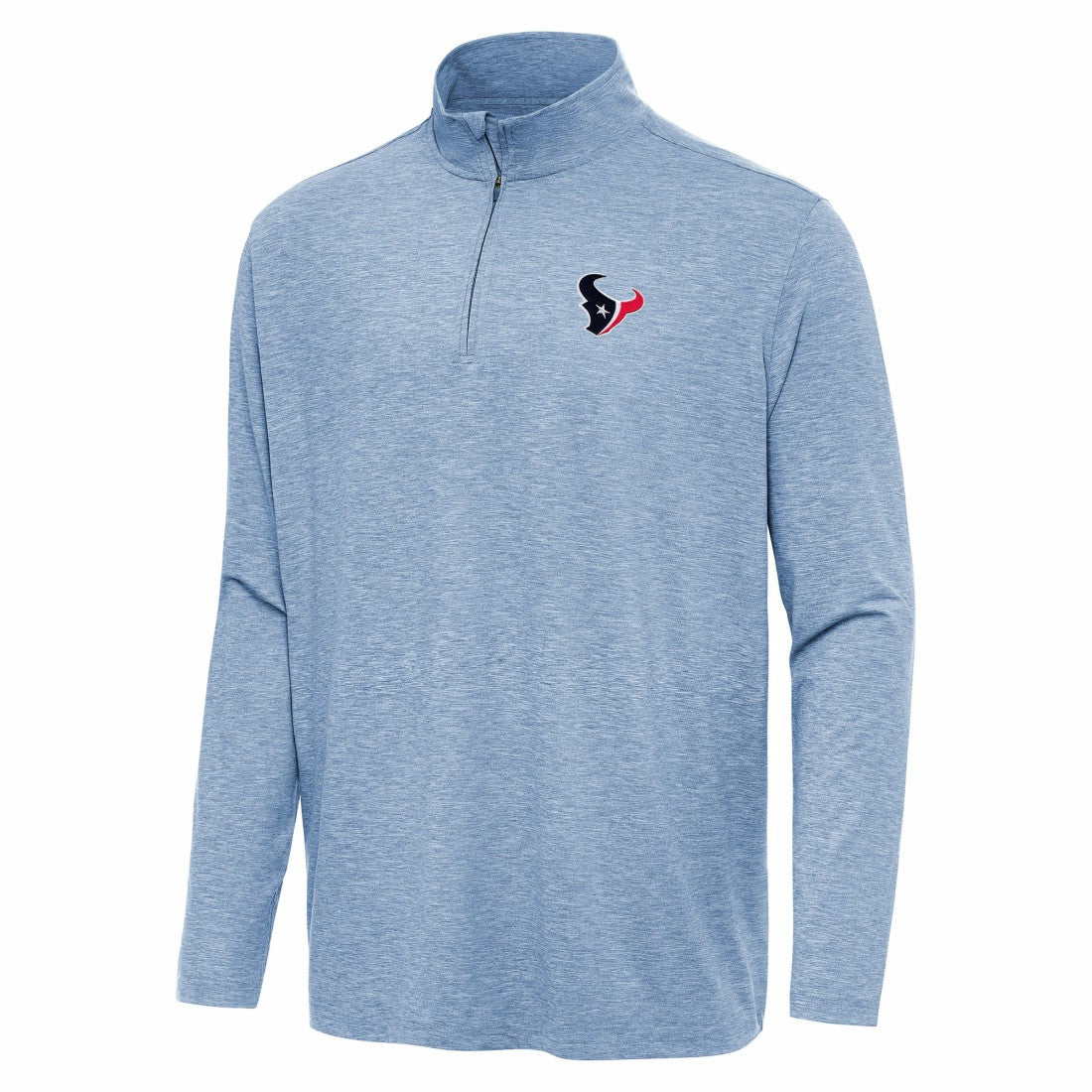 Houston Texans Antigua Hunk Quarter-Zip Jacket - Heather Royal sale