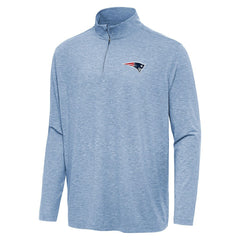 New England Patriots Antigua Hunk Quarter-Zip Jacket - Heather Royal discount