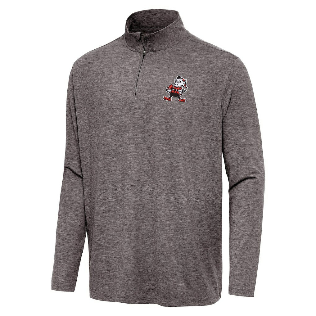 Cleveland Browns Antigua Hunk Quarter-Zip Jacket - Brown outlet
