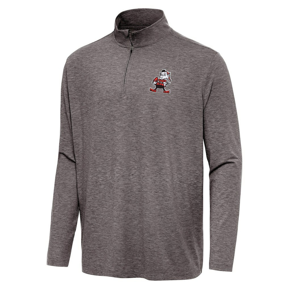 Cleveland Browns Antigua Hunk Quarter-Zip Jacket - Brown outlet