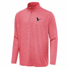 Houston Texans Antigua Hunk Quarter-Zip Jacket - Heather Red sale