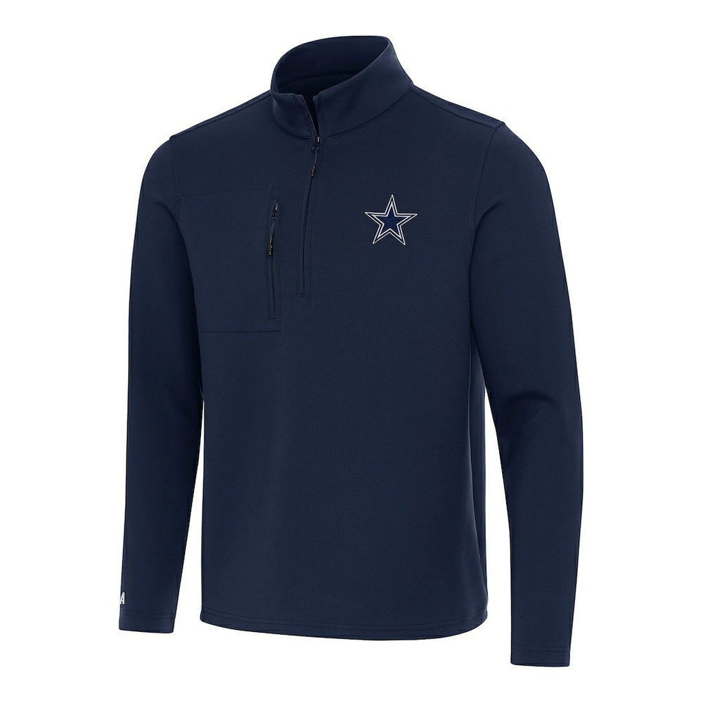 Dallas Cowboys Antigua Insider Quarter-Zip Pullover Top - Navy cheap