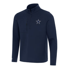 Dallas Cowboys Antigua Insider Quarter-Zip Pullover Top - Navy cheap