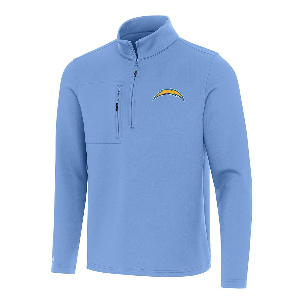 Los Angeles Chargers Antigua Insider Quarter-Zip Pullover Top - Powder Blue sale