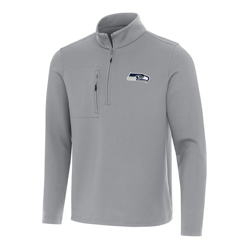 Seattle Seahawks Antigua Insider Quarter-Zip Pullover Top - Gray cheap