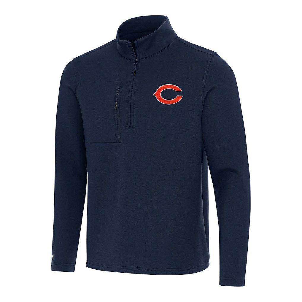 Chicago Bears Antigua Insider Quarter-Zip Pullover Top - Navy cheap