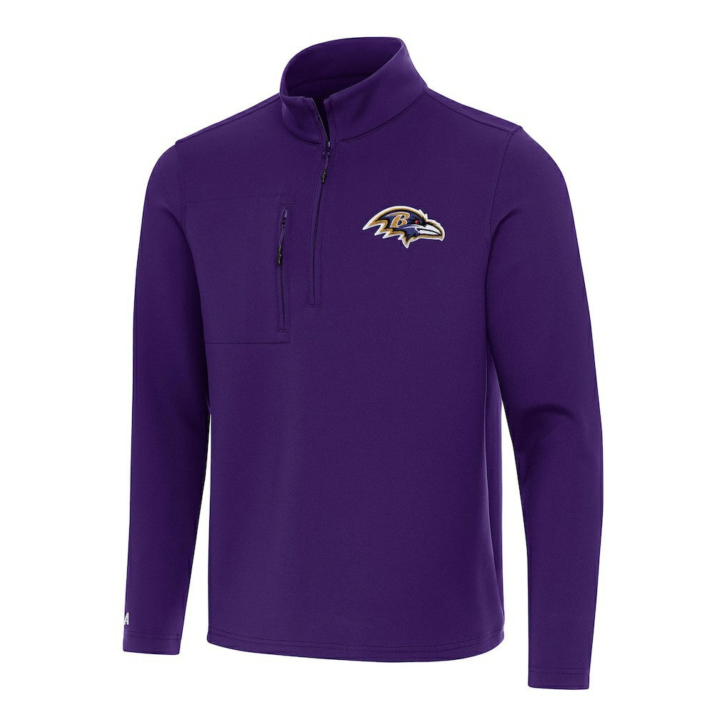 Baltimore Ravens Antigua Insider Quarter-Zip Pullover Top - Purple on sale