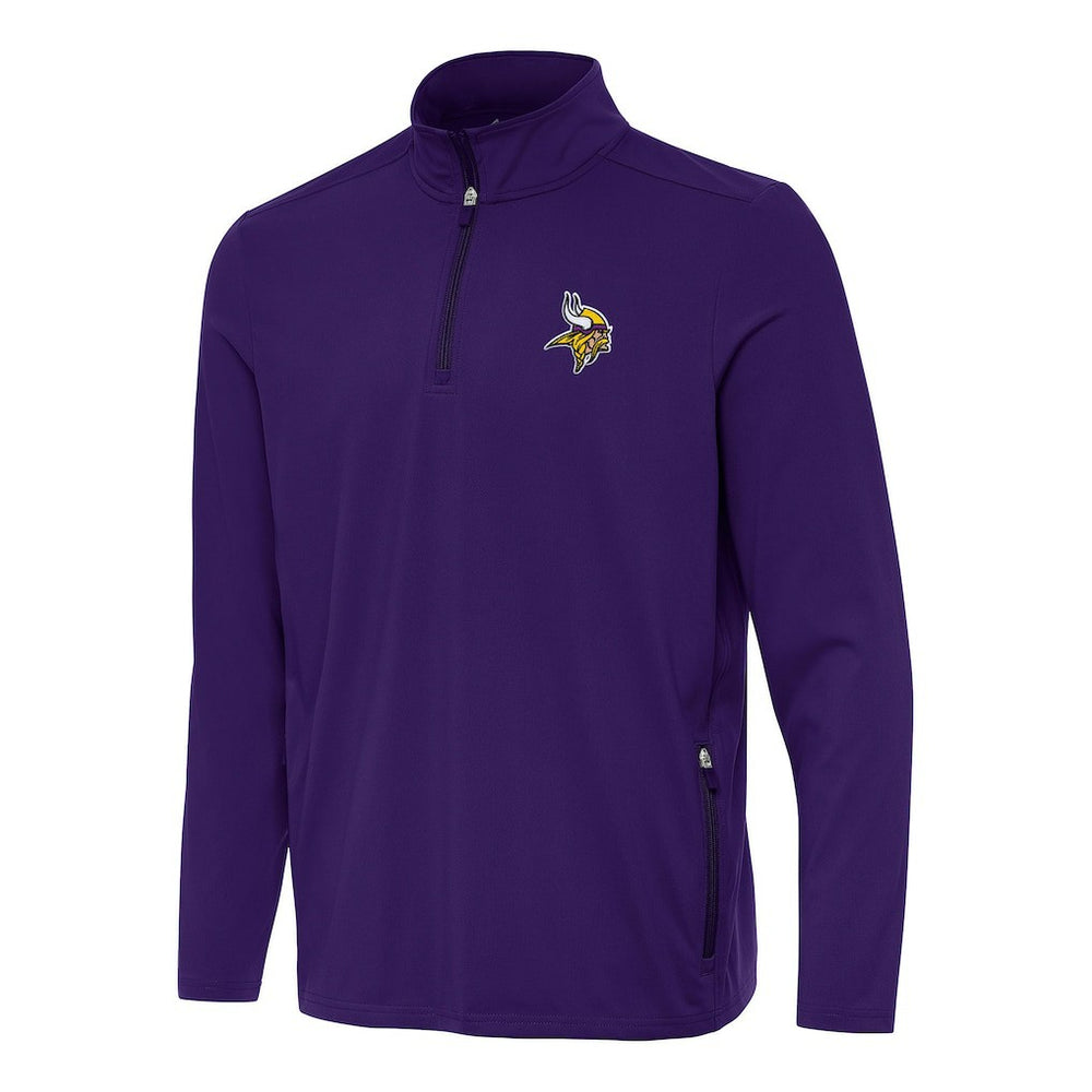 Minnesota Vikings Antigua Perilous Quarter-Zip Pullover Top - Purple for sale