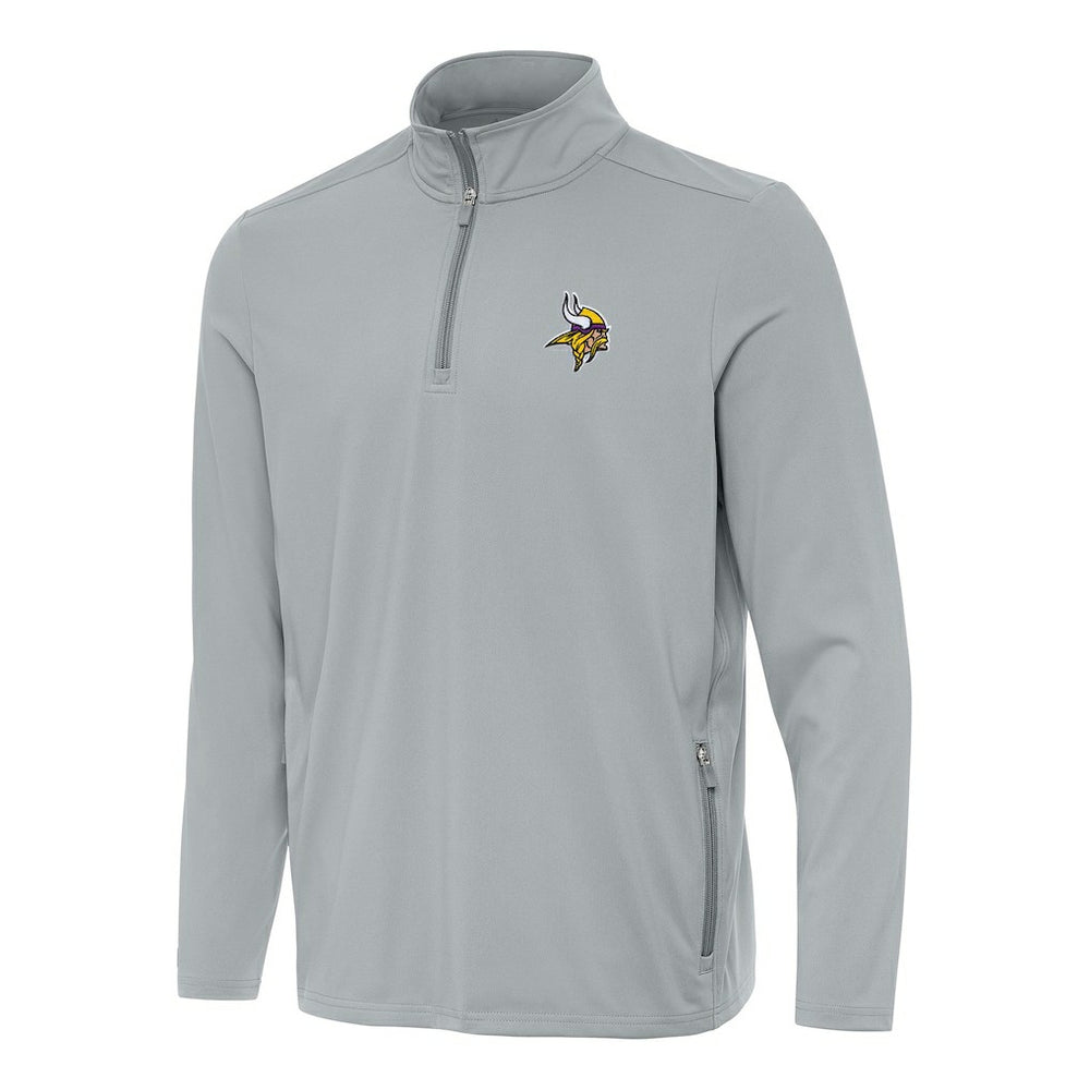 Minnesota Vikings Antigua Perilous Quarter-Zip Pullover Top - Gray discount