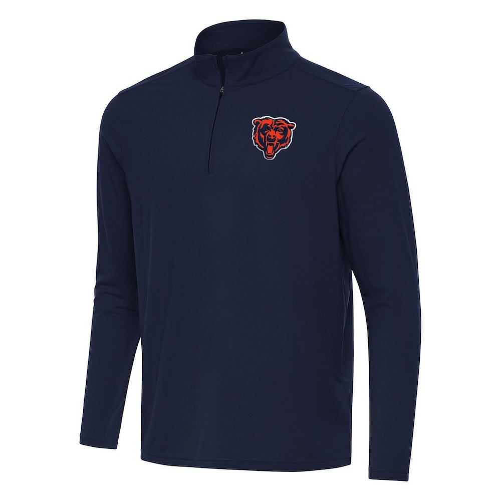 Chicago Bears Antigua Intent Quarter-Zip Pullover Top - Navy outlet
