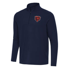 Chicago Bears Antigua Intent Quarter-Zip Pullover Top - Navy outlet