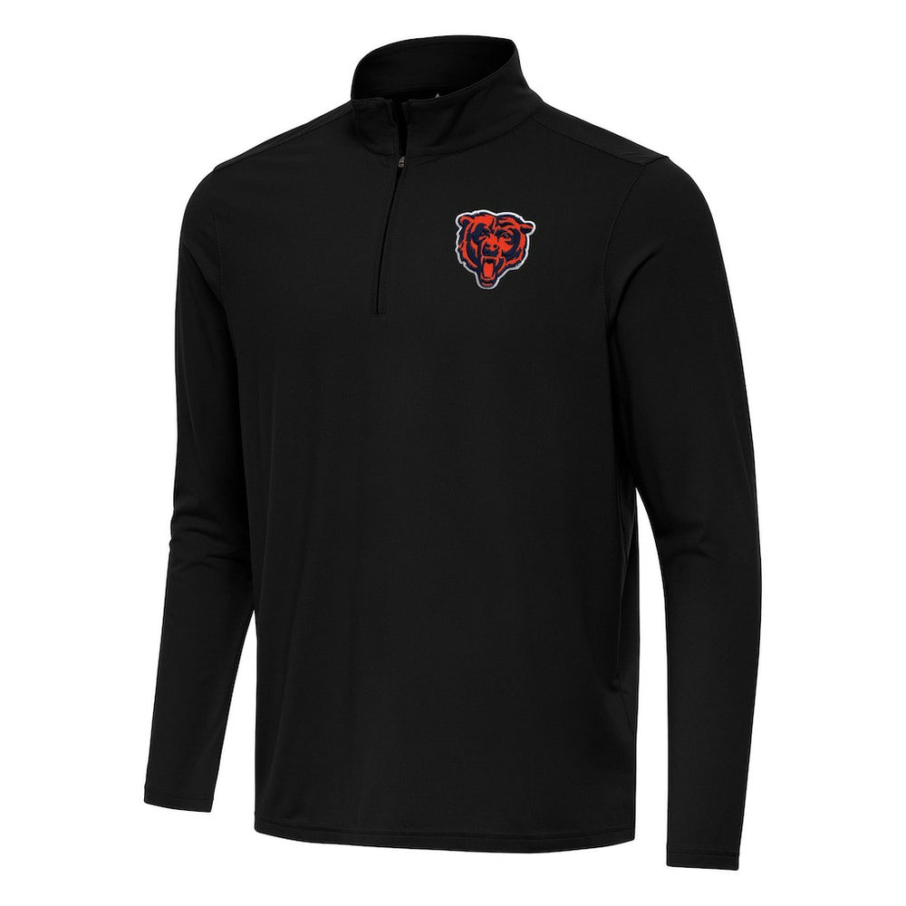 Chicago Bears Antigua Intent Quarter-Zip Pullover Top - Black cheap