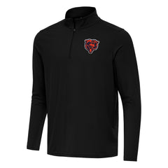 Chicago Bears Antigua Intent Quarter-Zip Pullover Top - Black cheap