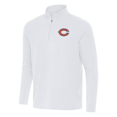 Chicago Bears Antigua Intent Quarter-Zip Pullover Top - White on sale