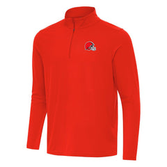 Cleveland Browns Antigua Intent Quarter-Zip Pullover Top - Orange discount