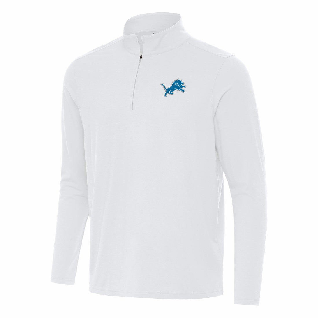 Detroit Lions Antigua Intent Quarter-Zip Pullover Top - White cheap