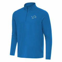 Detroit Lions Antigua Intent Quarter-Zip Pullover Top - Blue cheap