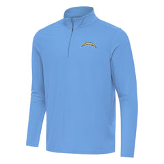 Los Angeles Chargers Antigua Intent Quarter-Zip Pullover Top - Powder Blue discount