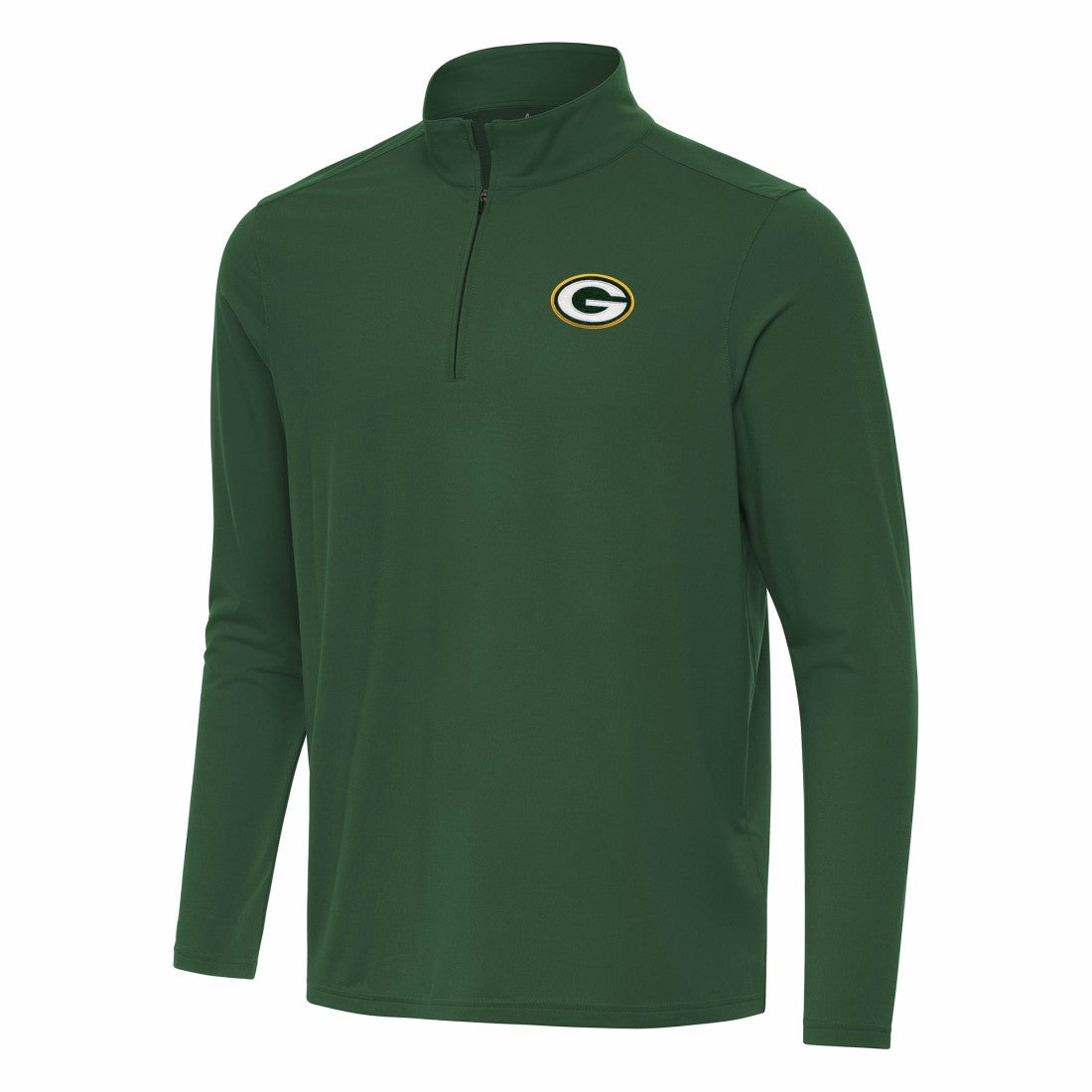 Green Bay Packers Antigua Intent Quarter-Zip Pullover Top - Green discount