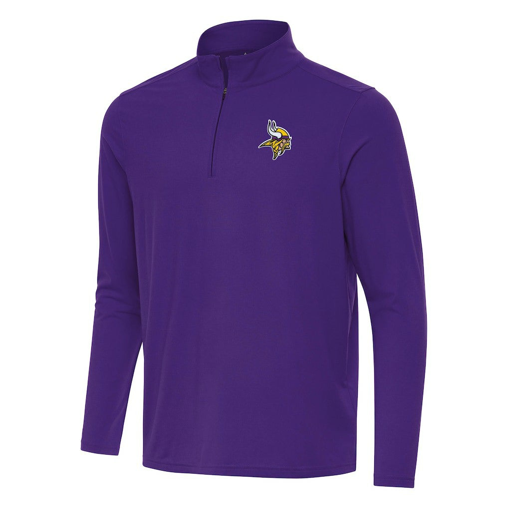 Minnesota Vikings Antigua Intent Quarter-Zip Pullover Top - Purple for sale